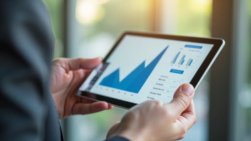 Plan d'épargne retraite sur écran de tablet numérique tenu par les mains, graphique de croissance visible, environnement financier moderne